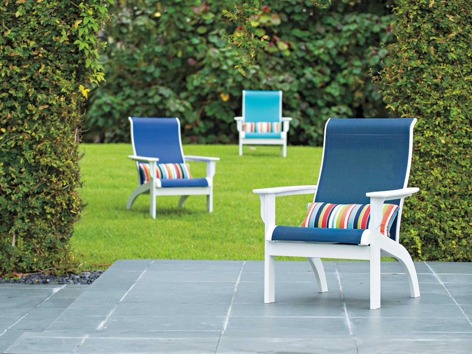 Adirondack Marine Grade Polymer Sling Outdoor Lounge Set
