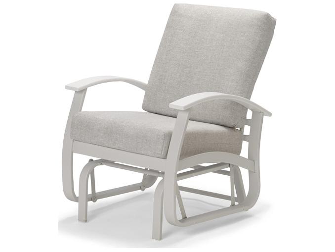 Belle Isle Cushion Aluminum Glider Lounge Chair with Polymer Accents