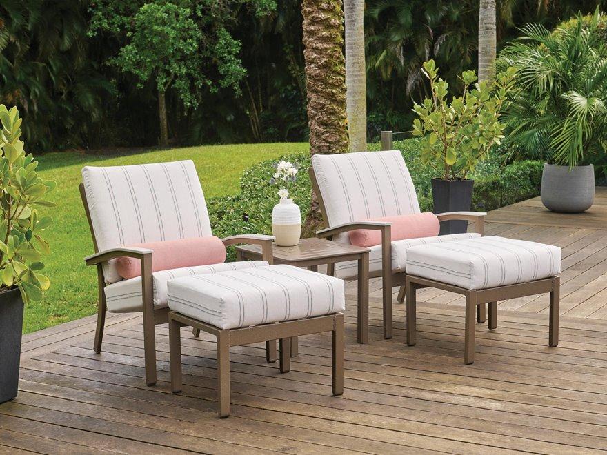 Bazza Cushion Aluminum Lounge Set