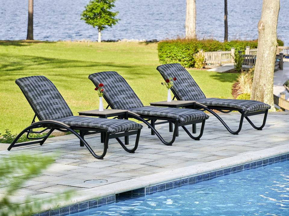 Helios Sling Aluminum Patio Lounge Set