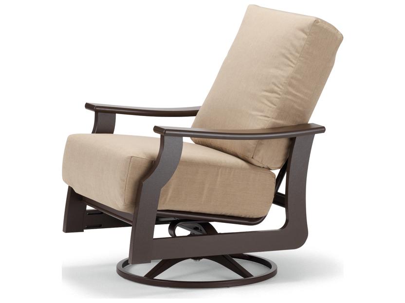 St. Catherine Marine Grade Polymer Cushion Swivel Rocker Outdoor Patio Lounge Chair