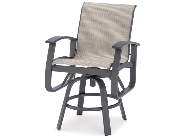Belle Isle Sling Swivel Bar Stool