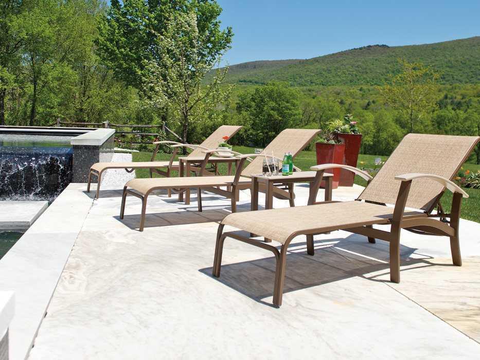 Belle Isle Sling Aluminum Patio Lounge Set