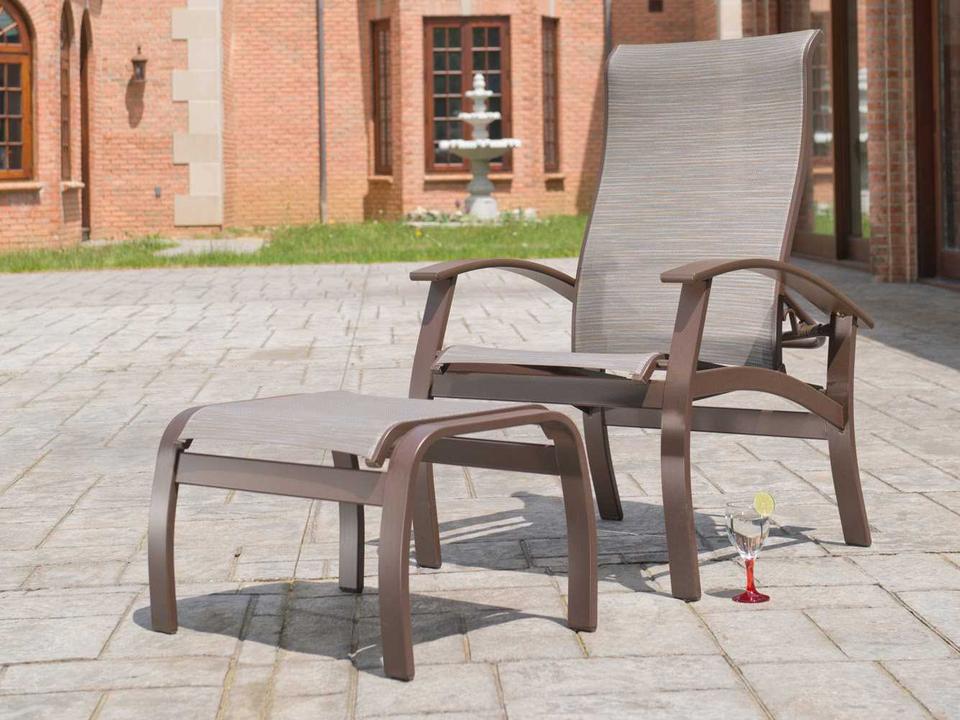 Belle Isle Aluminum Outdoor Patio Lounge Set