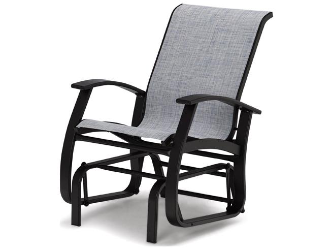 Belle Isle Sling Aluminum Glider Lounge Chair with Polymer Accents