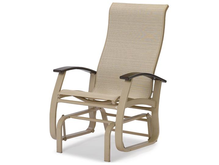 Belle Isle Sling Single-Seat Aluminum Glider with Polymer Accents