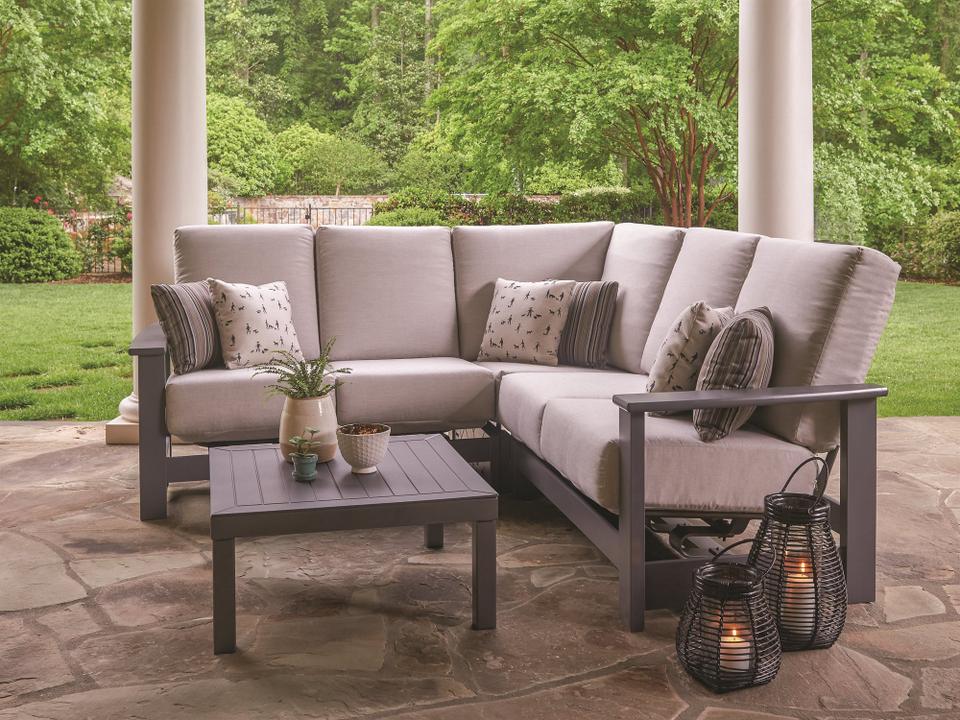 Leeward Marine Grade Polymer Deep Seat Sectional Lounge Set