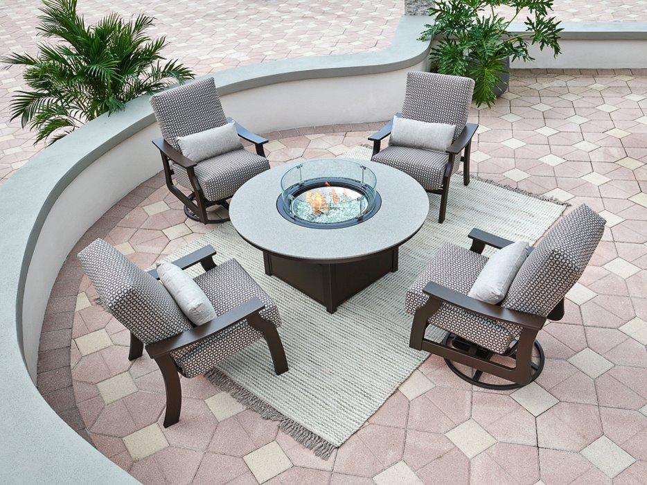 St. Catherine MGP Cushion Firepit Lounge Set