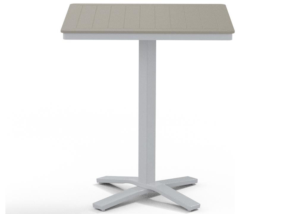 Marine Grade Polymer Outdoor Patio Bar Table with Umbrella Hole