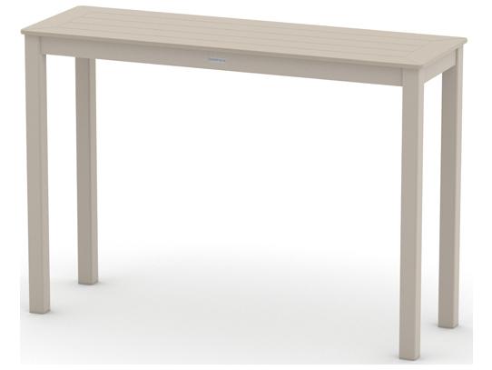 Marine Grade Polymer Aluminum Rectangular Counter Height Parson Leg Table