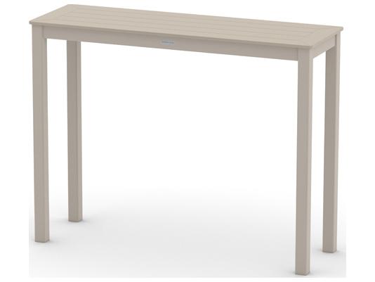 Marine Grade Polymer Aluminum Rectangular Bar Height Parson Leg Table
