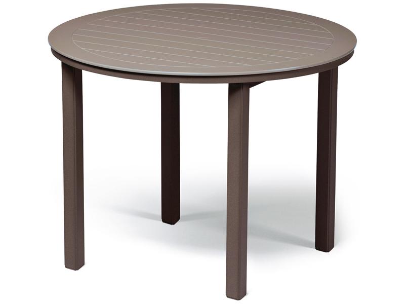 Marine Grade Polymer Round Outdoor Bar Table with Umbrella Hole
