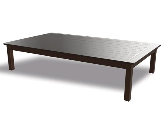 Marine Grade Polymer Rectangular Outdoor Patio Coffee Table
