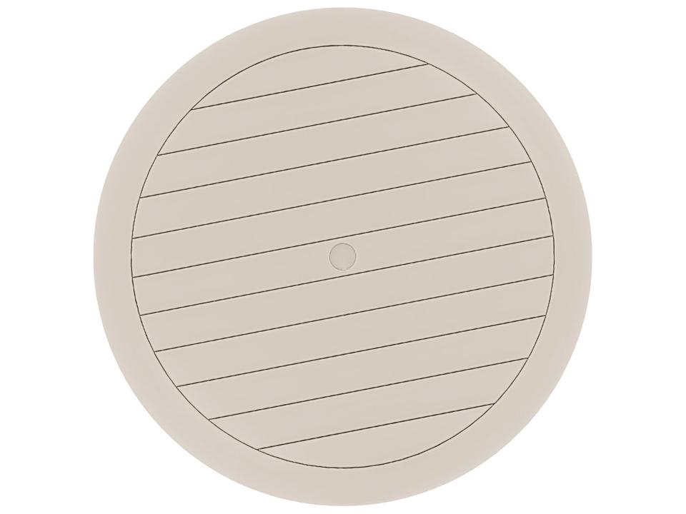 Marine Grade Polymer Round 64-Inch Outdoor Dining Table Top
