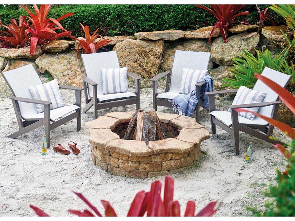 Wexler Marine Grade Polymer Sling Outdoor Lounge Set