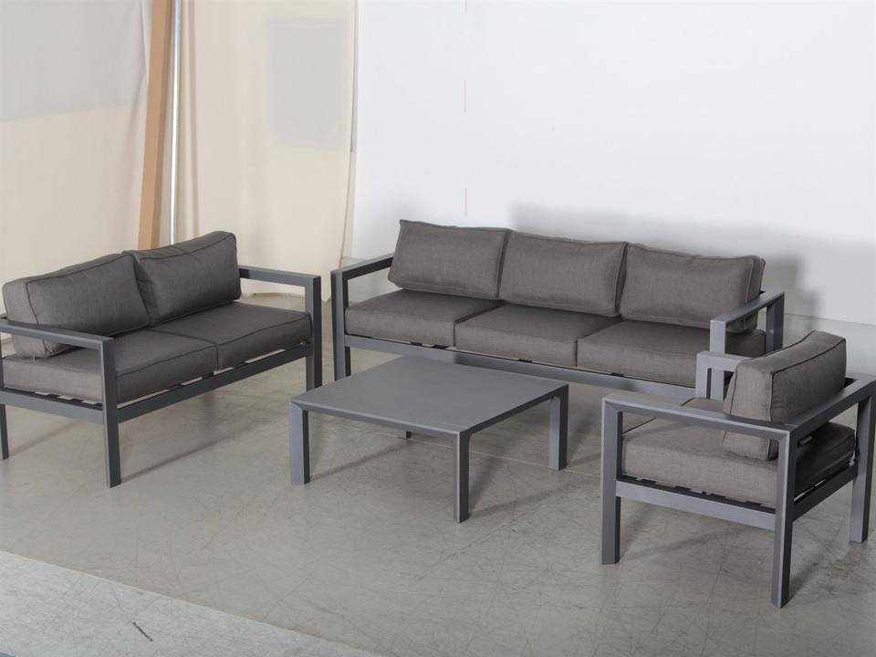 Cabo Aluminum 4 Piece Deep Seating Lounge Set