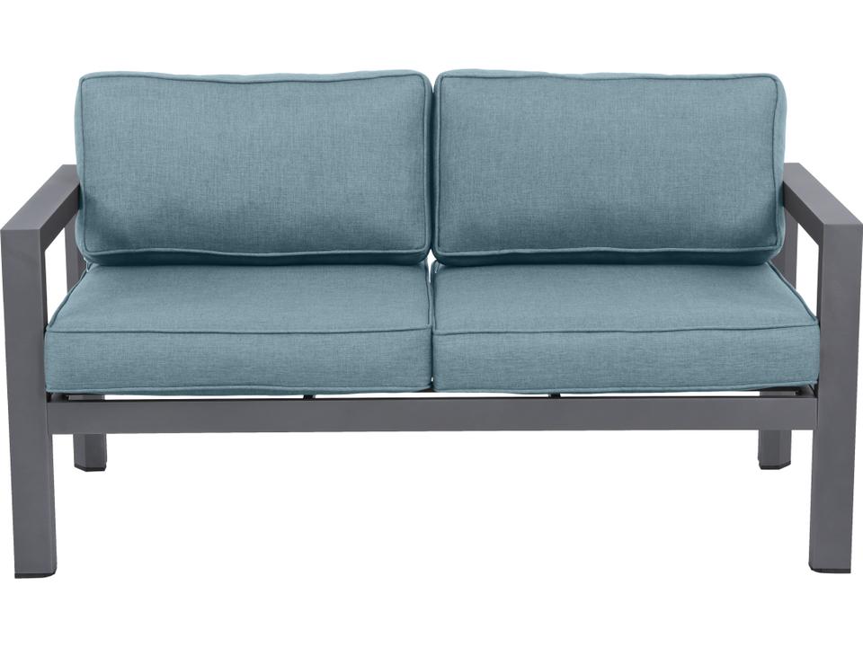 Cabo Aluminum Loveseat with Spa Olefin Cushions
