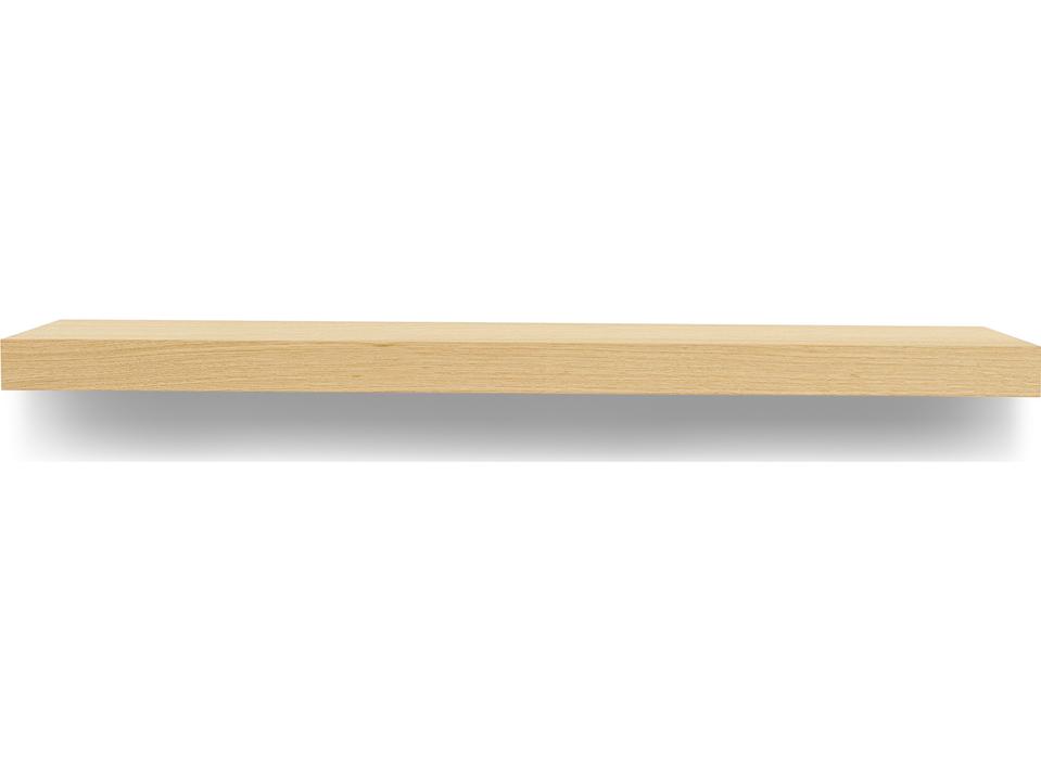 Balda Oak 35-Inch Wall Shelf with Honeycomb Core and Support Bracket
