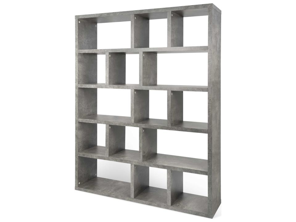 Berlin 5-Level Concrete Look Bookcase