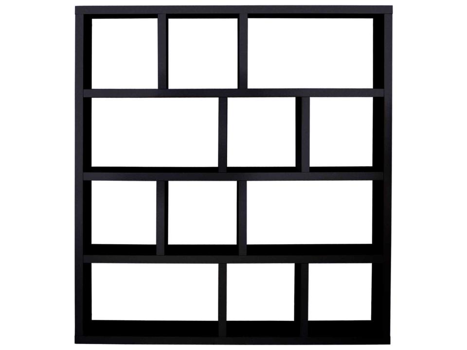 Berlin 4-Shelf Bookcase in Pure Black