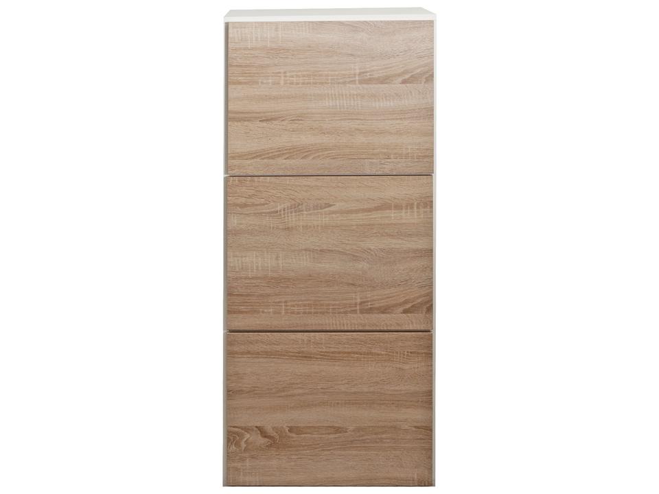 Bamboo White / Natural Oak Shoe Storage Cabinet