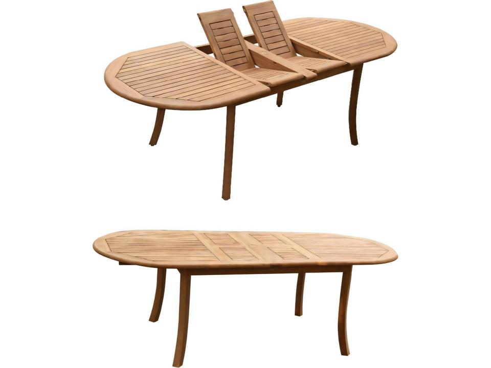 94" Oval Dining Table with Umbrella Hole