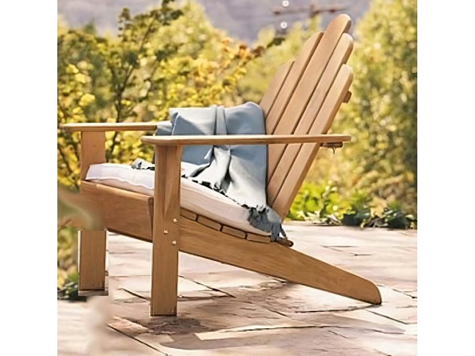 Adirondack Outdoor Accent Chair No Footrest Design