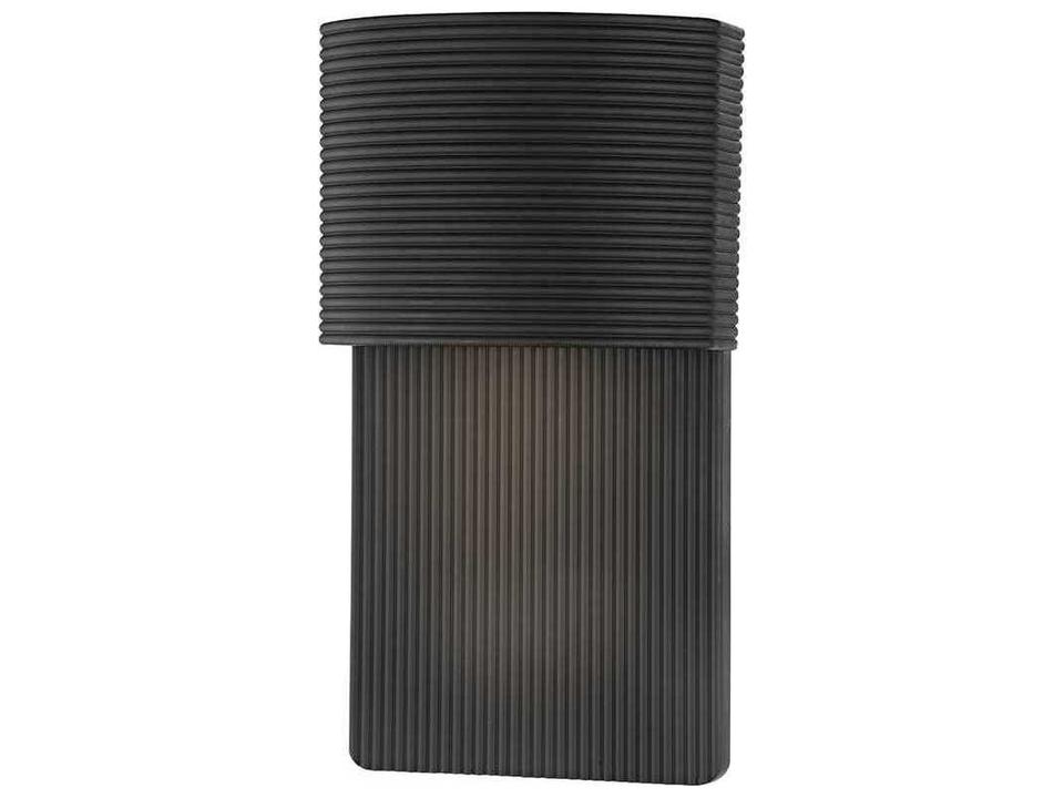 Tempe 1-Light Outdoor Wall Sconce in Soft Black