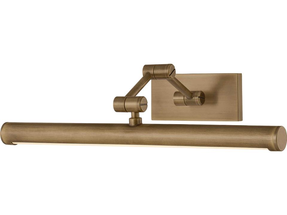 Isaac 1-Light Integrated LED Picture Light in Patina Brass