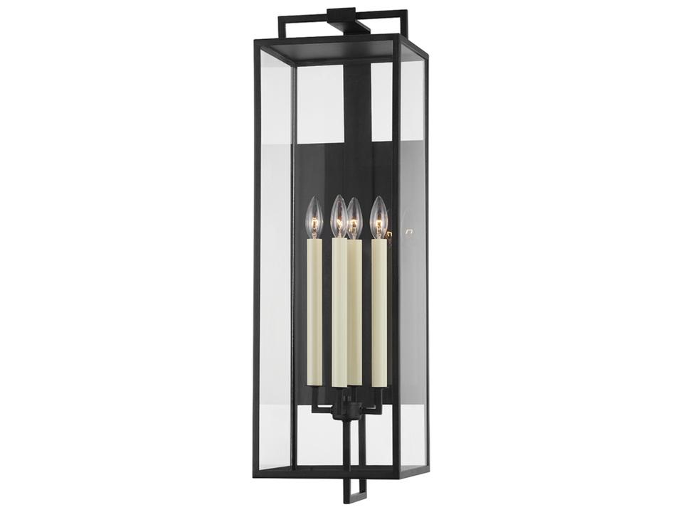 Beckham Outdoor Wall Sconce In Forged Iron