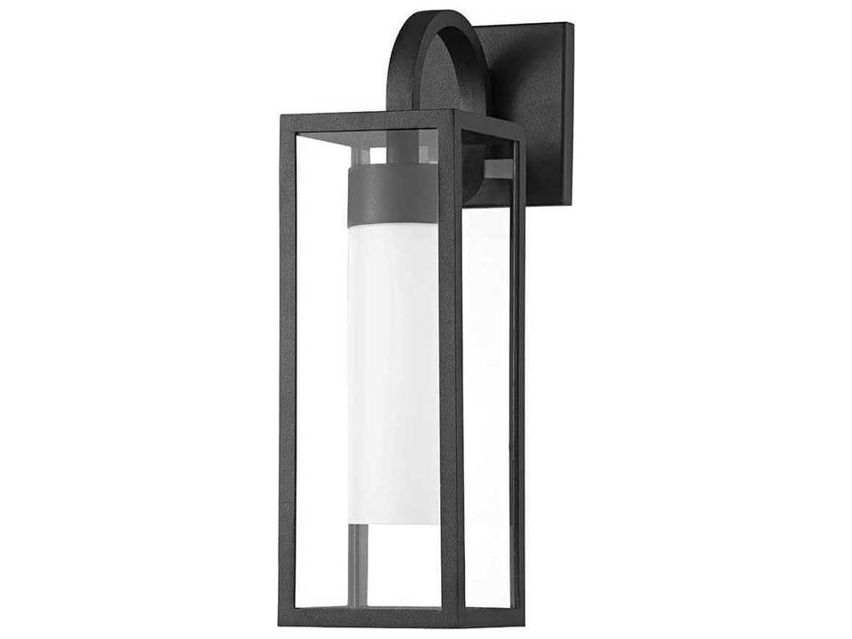 Pax Outdoor Wall Sconce in Textured Black