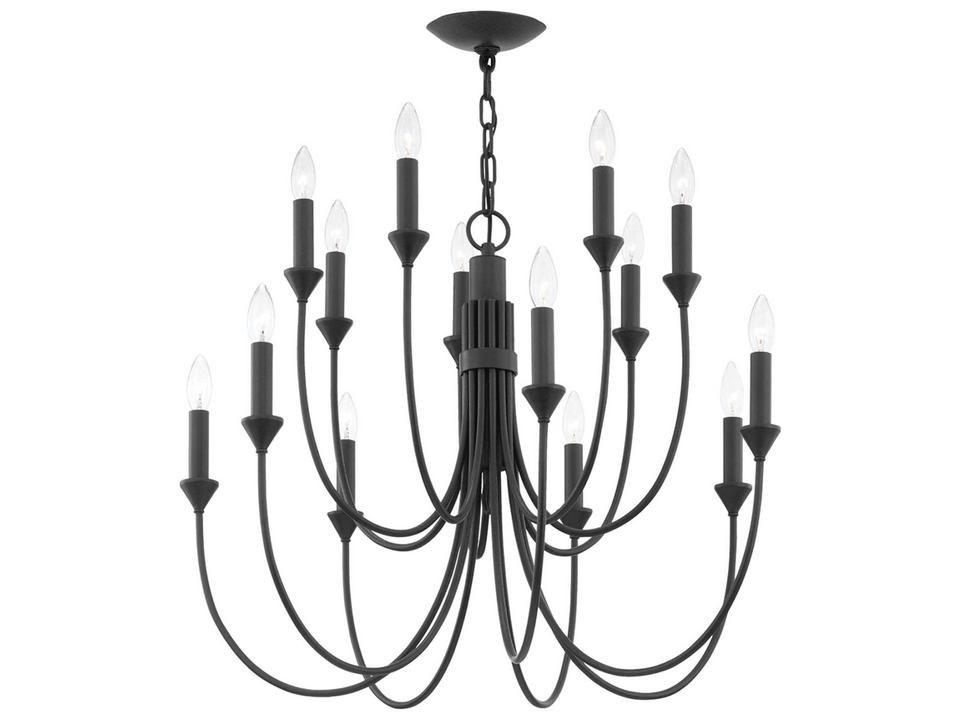 Cate 14-Light Forged Iron Chandelier