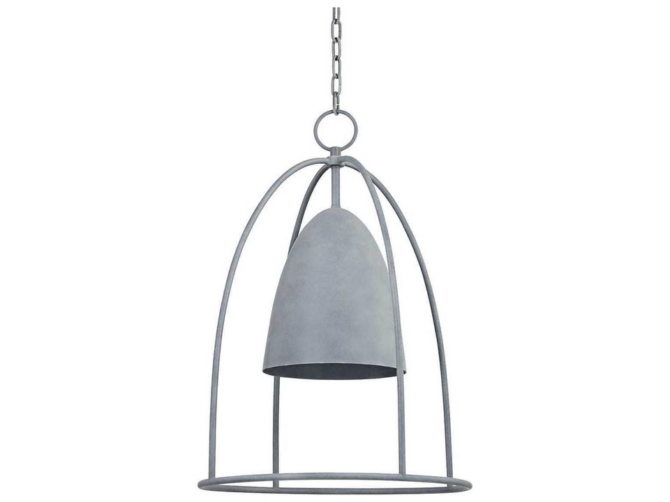 Wisteria 1-Light Outdoor Pendant Light in Weathered Zinc Aluminum