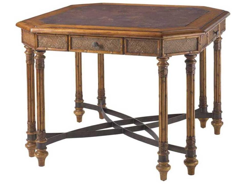 Island Estate Samba Game Table with Cracked Cocoa Shell Top