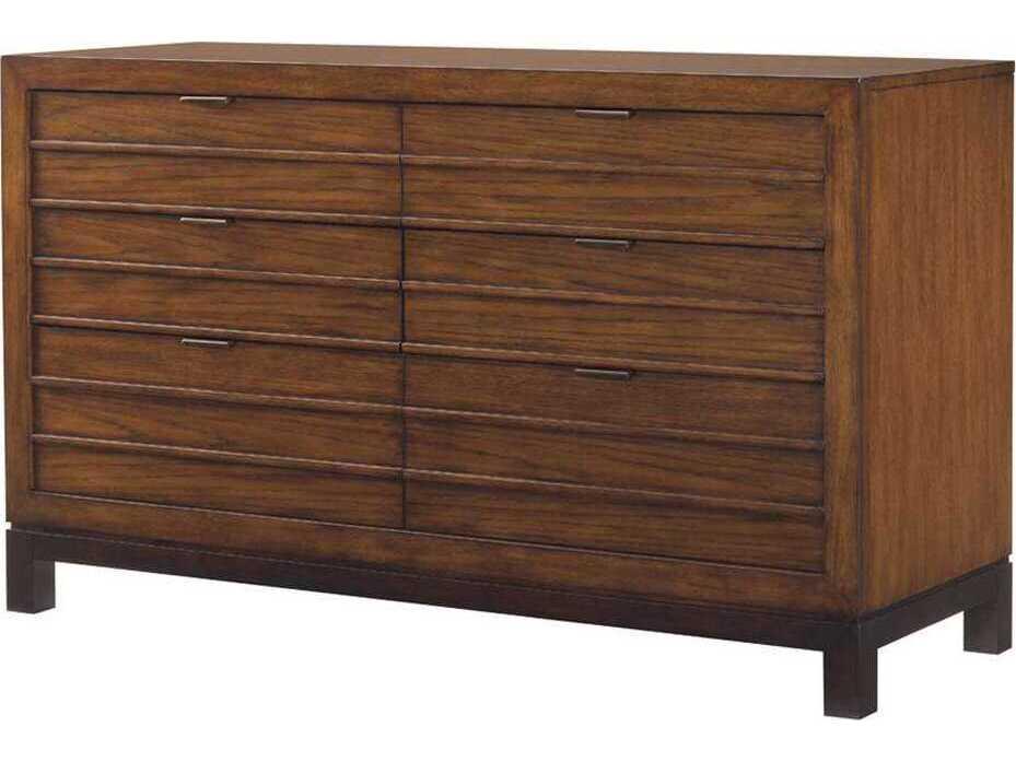 Ocean Club Palm Bay 6-Drawer Double Dresser in Sun Drenched Sienna