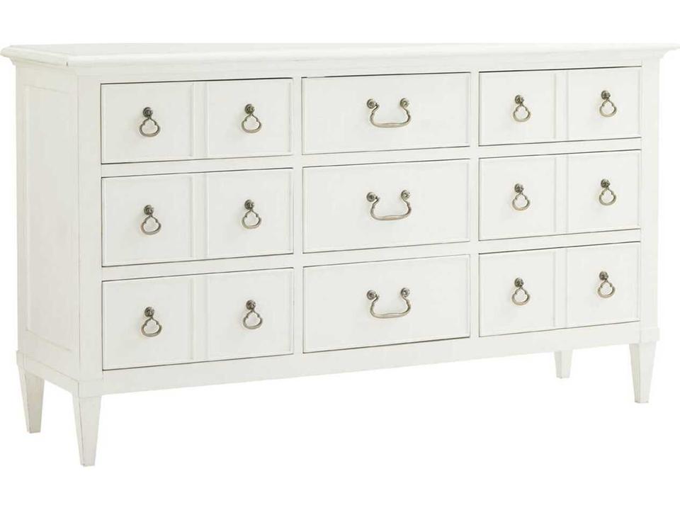 Ivory Key Grotto Isle 9-Drawer Triple Dresser in Somers Isle Finish