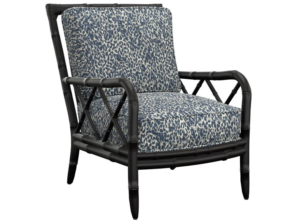 Ivory Key Gray Accent Chair