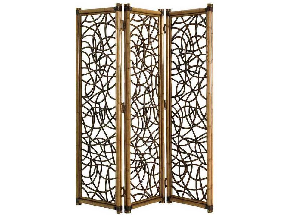 Twin Palms Exuma 3-Panel Rattan Room Divider Screen
