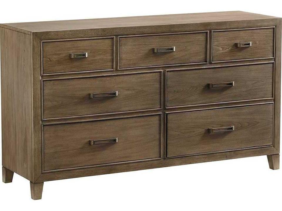 Lockeport Triple Dresser Cypress Point Hatteras Gray Wood