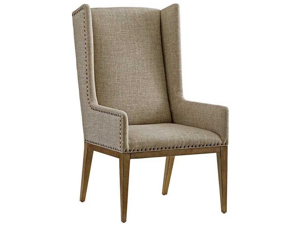 Cypress Point Milton Upholstered Host Chair with Nailhead Trim