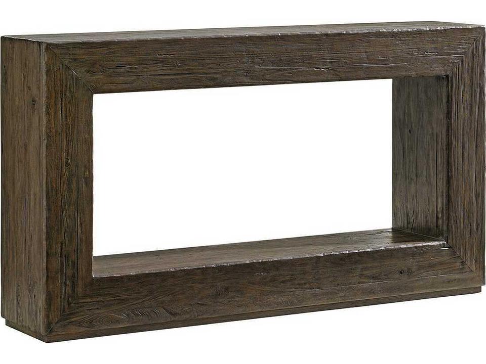 Cypress Point Dawson Console Table in Smoke Gray