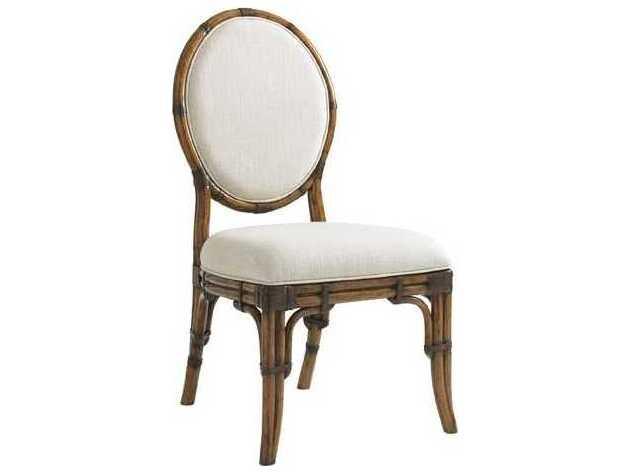Bali Hai Gulfstream Oval Back Upholstered Dining Side Chair