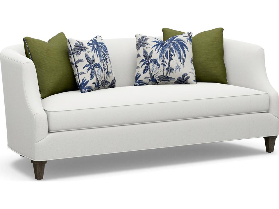 Ivory Key 3-Seat Upholstered Sofa with Tight Back