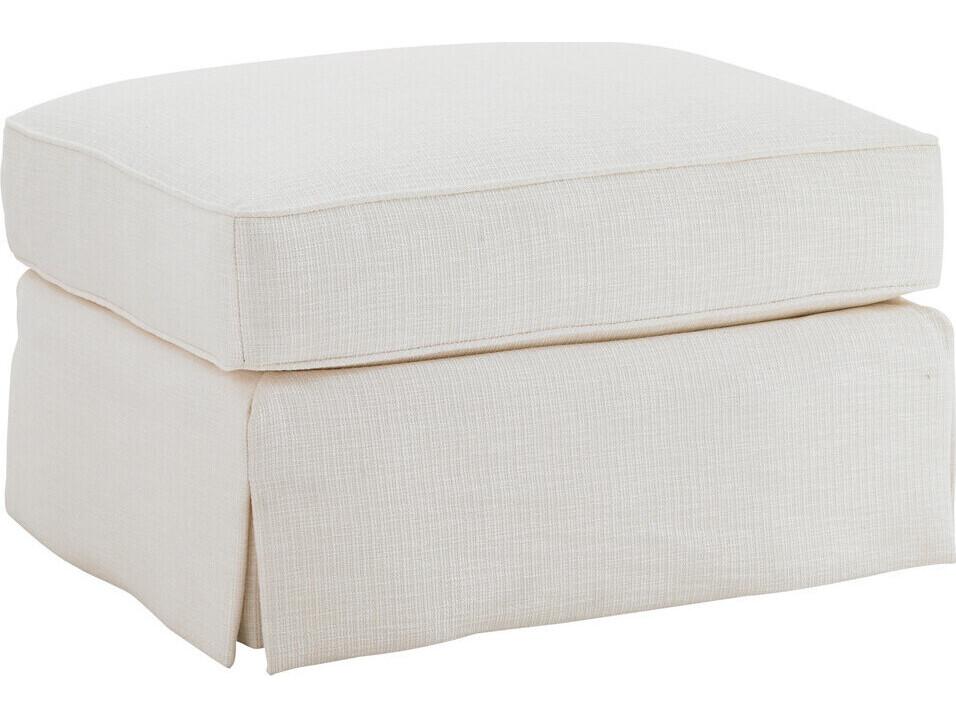 Ivory Key Long Bay Upholstered Ottoman