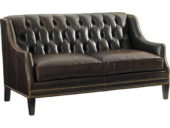 Kilimanjaro Umbria Leather Loveseat