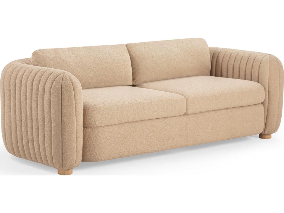 Porto 90" Honey Boucle Sofa