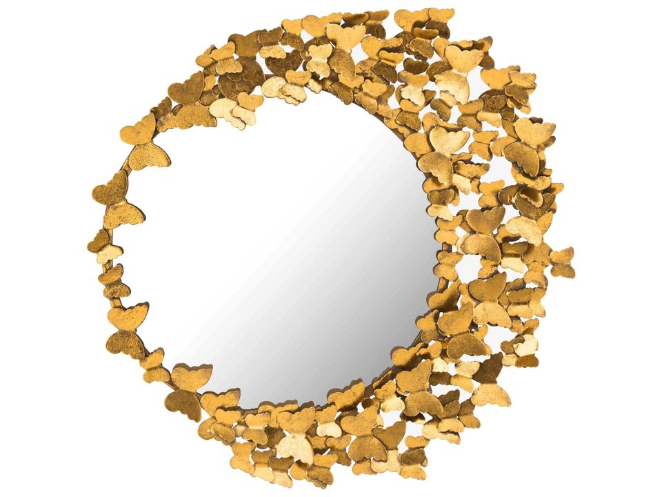 Butterfly 32.5"X31.5" Gold Mirror