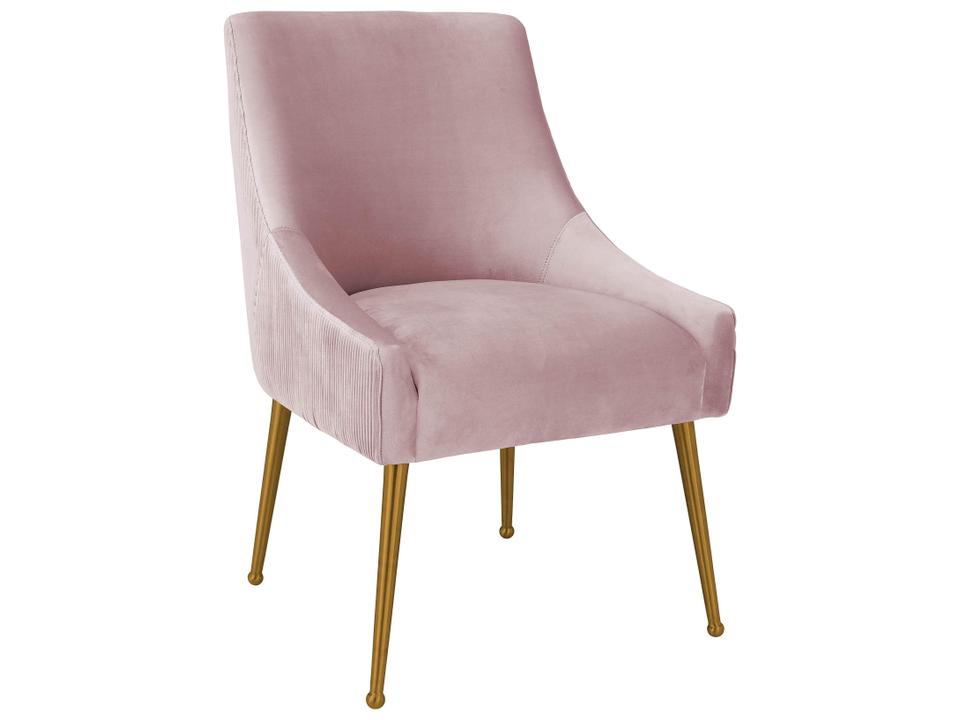 Beatrix Pleated Performance Velvet Dining Chair