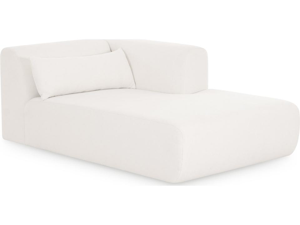 Tarra Cream Performance Chenille Modular Chaise