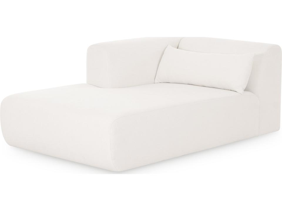 Tarra Cream Performance Chenille Modular Chaise